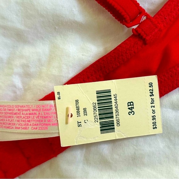 PINK Victoria's Secret Red Contour Bra-NWT - Picture 4 of 5